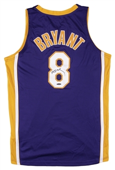 Kobe Bryant Signed Los Angeles Lakers Purple #8 Jersey (UDA)